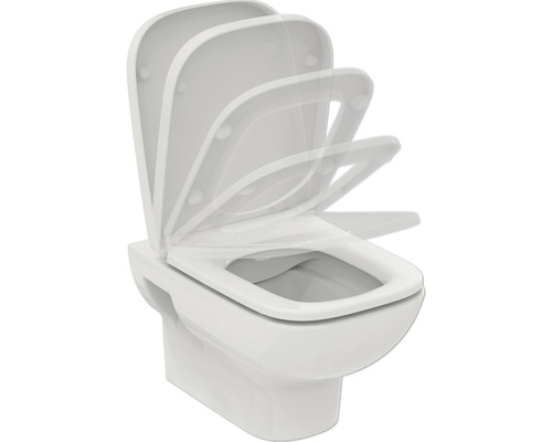 Wand-Tiefspülklosett mit Absenkautomatik