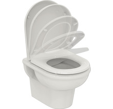 Wand-WC Set Ideal Standard Exacto Tiefspüler ohne Spülrand weiß mit WC-Sitz R002601-thumb-0