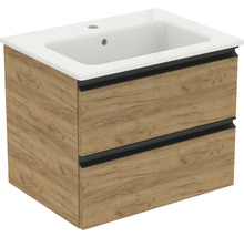 Waschtischunterschrank mit zwei Schubladen und einem Waschbecken