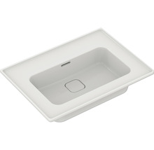 Aufsatzwaschbecken aus Sanitärkeramik mit rechteckiger Form