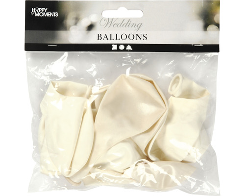 Ballons weiß perlmutt 10 Stück