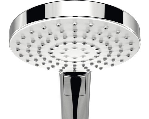 Runde Kopfbrause aus Metall mit Düsen