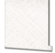Vliestapete 33315 Botanica Geometrisch Holz-Optik weiß