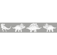 Illustration von Tyrannosaurus Rex, Triceratops und Stegosaurus