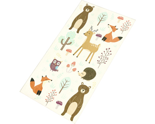 Teppich mit Waldtiermuster