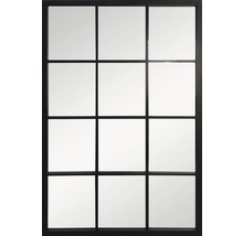 Spiegel Fenster Metall schwarz 60x90 cm