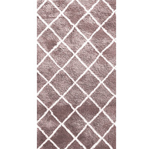 Hochflor Teppich mit Rautenmuster