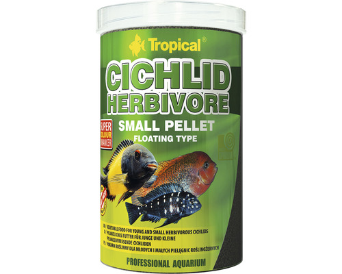Pelletfutter Tropical Cichlid Herbivore Pellet S 1 l