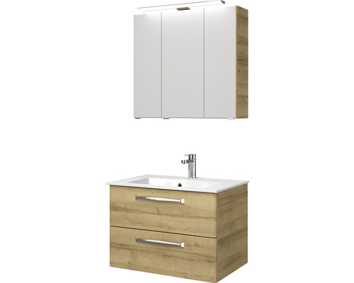 Waschtisch mit Waschbeckenunterschrank und Spiegelschrank für Badezimmer