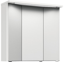 Badmöbel-Set Pelipal Kumba BxHxT 77 x 200 x 50 cm Frontfarbe weiß hochglanz mit Mineralguss-Waschtisch weiß 99.77012109