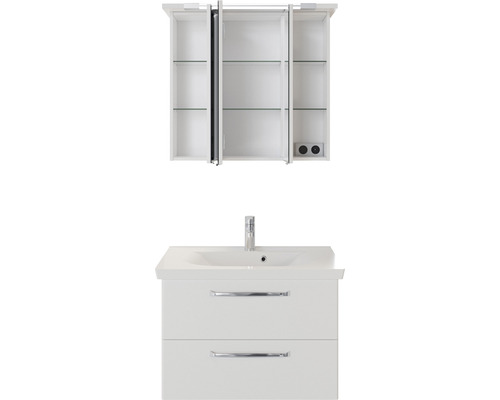 Waschtischunterschrank mit Waschbecken und Spiegelschrank für das Badezimmer