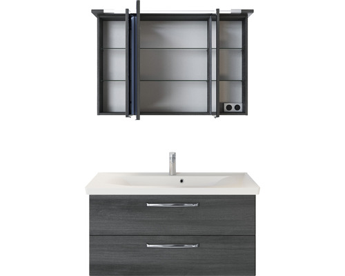 Waschtischkombination mit Spiegelschrank für das Badezimmer