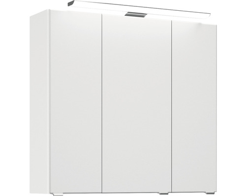 Weißer Badezimmerschrank mit Beleuchtung