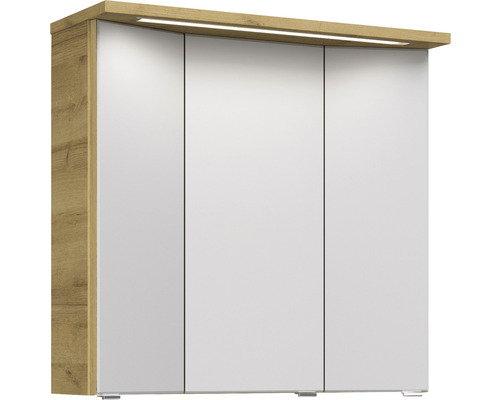 Spiegelschrank mit drei Türen und Beleuchtung