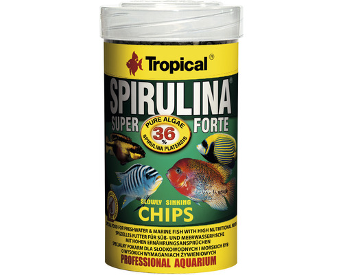 Futterchips Tropical Spirulina 36% Chips 100 ml