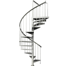 Pertura Aussenspindeltreppe Sania Ø 155 cm mit Lochblechstufen und Geländer 12 Stufen/13 Steigungen-thumb-1 Pertura Aussenspindeltreppe Sania Ø 155 cm mit Lochblechstufen und Geländer 12 Stufen/13 Steigungen-thumb-1