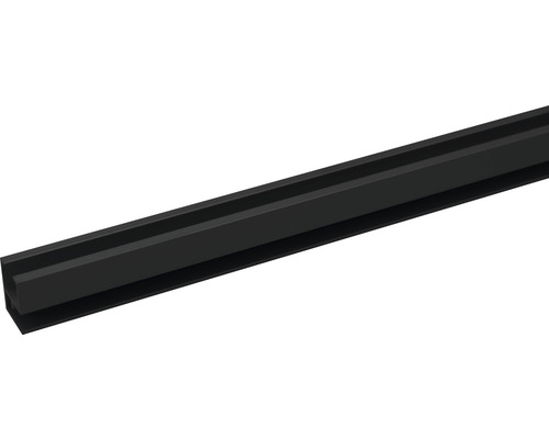 Vorhangschiene Smart Profil-Set 1-läufig schwarz 120 cm