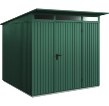 Gartenhaus Hörmann EcoStar Trend-P Typ 2 RAL6005 Einzeltür 247,9 x 283,4 cm grün