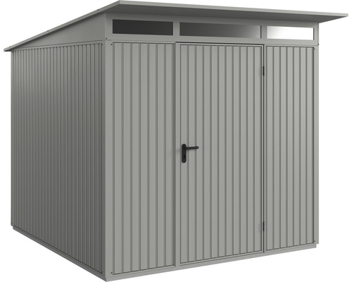 Metall Gerätehaus mit Doppeltür und Oberlicht