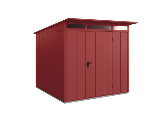 Gartenhaus Hörmann EcoStar Elegant-P Typ 2 RAL3004 Einzeltür 247,9 x 283,4 cm rot