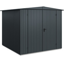 Metall Gerätehaus mit Doppeltür und Satteldach