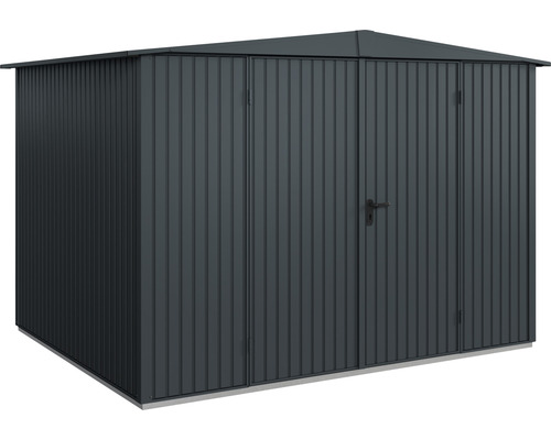 Metall Gerätehaus mit Doppeltür und Satteldach