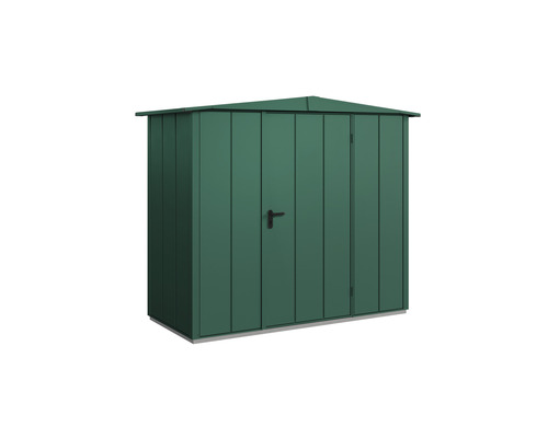 Gartenhaus Hörmann EcoStar Elegant-S Typ 1 RAL6005 Einzeltür 258,8 x 121,3 cm grün