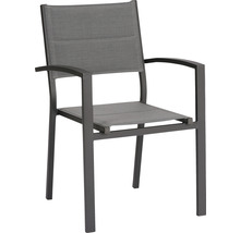 Gartensessel mit Armlehnen und Textilbespannung