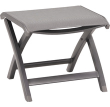 Klapphocker aus Aluminium und Textil