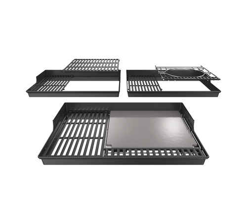 Verschiedene Grillrosteinsätze für Gasgrills