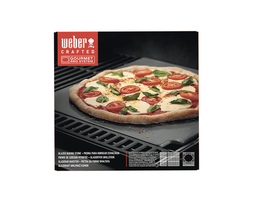 Weber Crafted glasierter Backstein mit Pizza