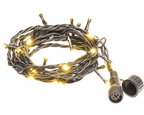 LED System Erweiterung Lichterkette Konstsmide L 4,9 m 50 LEDs Lichtfarbe warmweiß Lichterkette mit Anschlussstecker für den Außenbereich