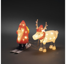 Konstsmide LED Acryl Weihnachtsmann/Rentier, ww