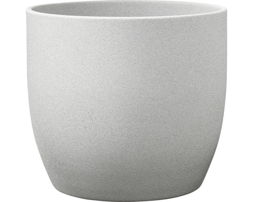 Übertopf Soendgen Basel Stone Keramik Ø 16 cm H 15 cm hellgrau Grauer Blumentopf