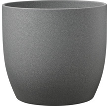 Übertopf Soendgen Basel Stone Keramik Ø 14 cm H 13 cm dunkelgrau-thumb-0
