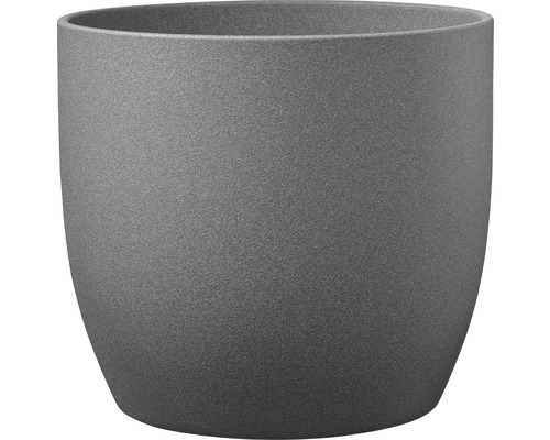 Übertopf Soendgen Basel Stone Keramik Ø 27 cm H 26 cm dunkelgrau Grauer Pflanztopf
