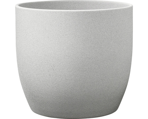 Übertopf Soendgen Basel Stone Keramik Ø 19 cm H 18 cm hellgrau Grauer Pflanztopf aus Keramik