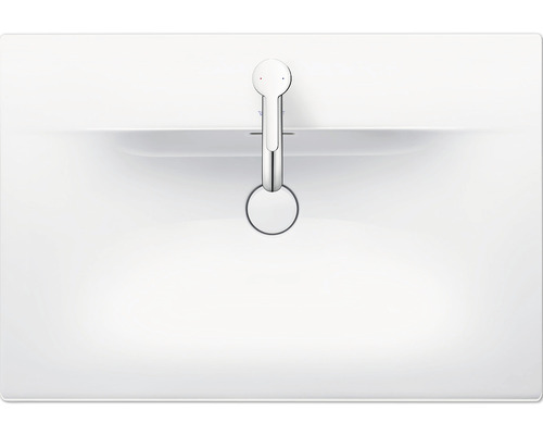 Waschbecken mit Armatur von oben