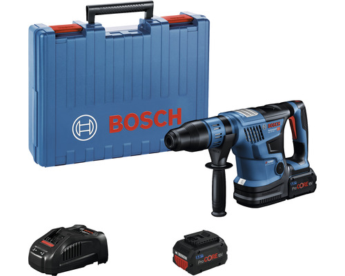 Akku-Bohrhammer Bosch Professional GBH 18V-36 C, inkl. 2 Akkus (8 Ah) und Ladegerät Bosch Akku-Bohrhammer mit Werkzeugkoffer, Ladegerät und zwei Akkus