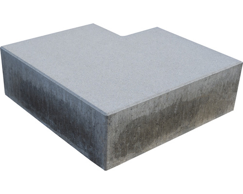 Beton Blockstufe mit Fase 90° grau 50/50 cm x 35 cm x 16 cm