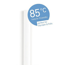 Klebestift mit einer Verarbeitungstemperatur von 85 Grad Celsius, geeignet für Styropor und Folien