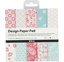 Designpapierblock mit 50 Blatt und 10 verschiedenen Motiven