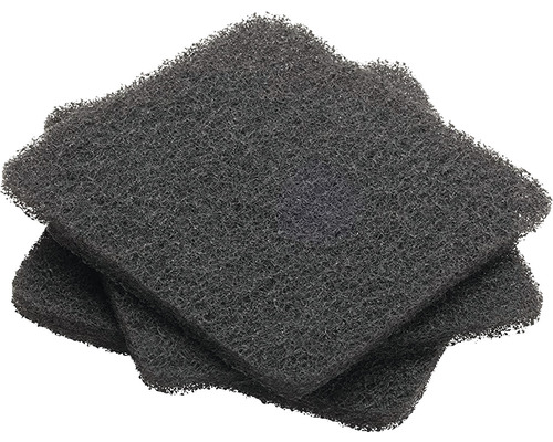 Drei Reinigungspads aus Schleifvlies