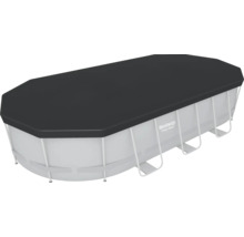 Aufstellpool Framepool-Set Bestway oval 549x274x122 cm inkl. Kartuschenfilteranlage, Leiter, Abdeckplane & Anschlussschlauch grau-thumb-18