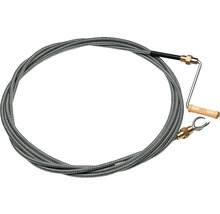 Rohrreinigungsspirale mit Holzgriff und Wendel