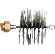 Rohrbürste mit Gewindeanschluss und Drahtborsten