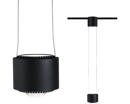 Zwei schwarze Lampen für den Innenbereich