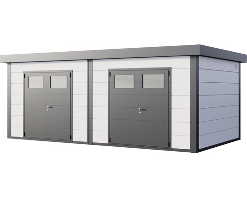 Doppelgarage mit zwei Sektionaltoren