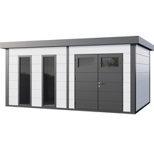 Modernes Gartenhaus mit Doppeltür und Fenstern