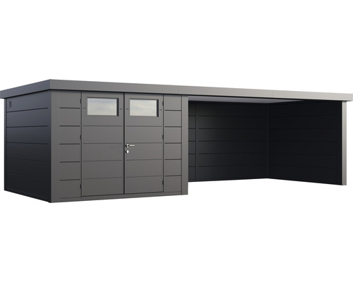 Metall Gerätehaus mit Anbau für den Garten